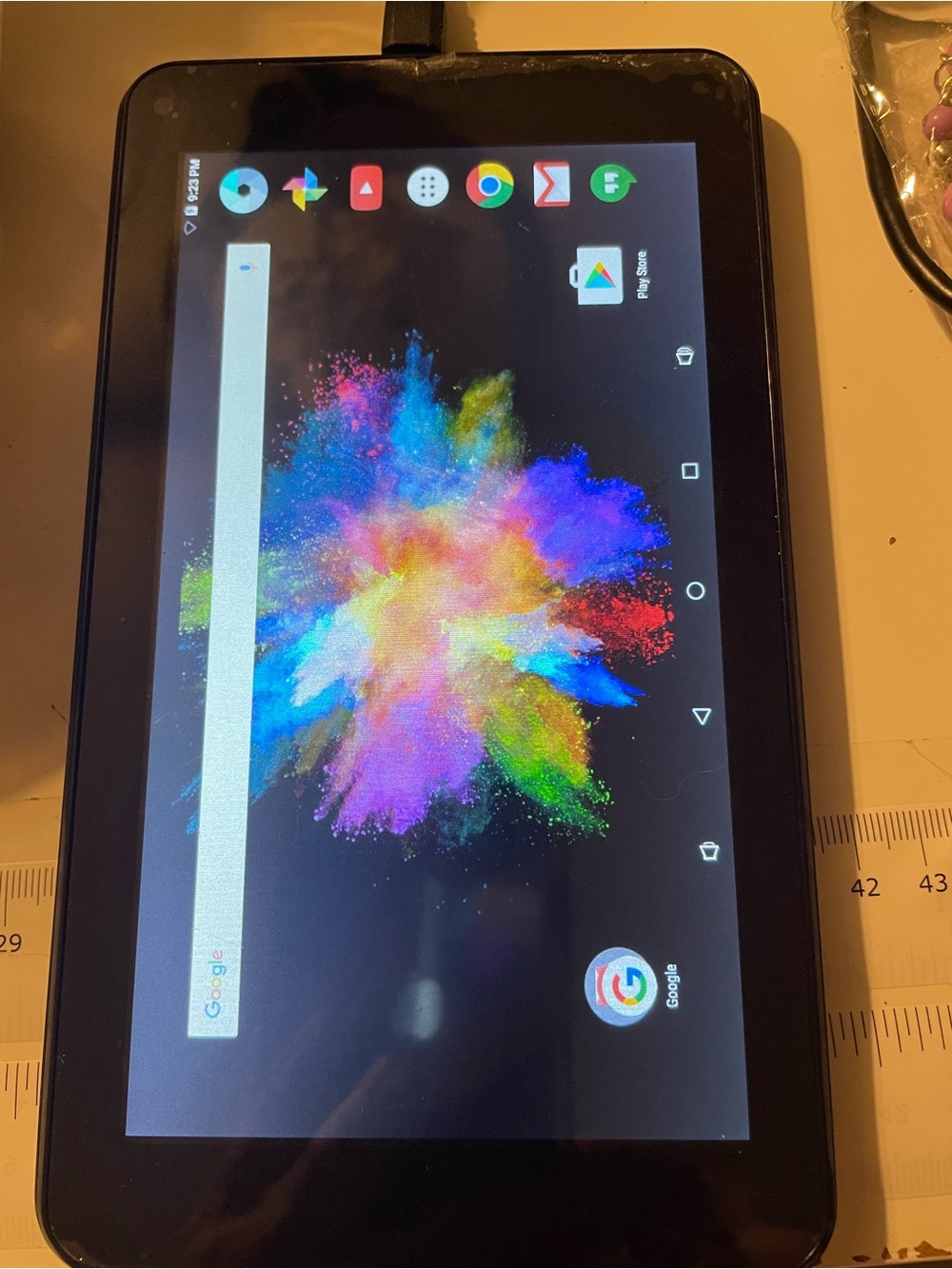 Polaroid Black Tablet with Vibrant Color Display